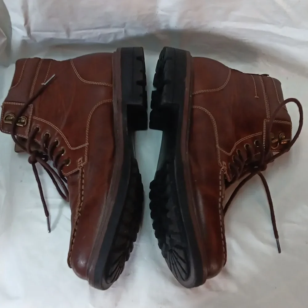 Arizona Jeans Co. Men's Brown Leather Boots Size 9M Preowned